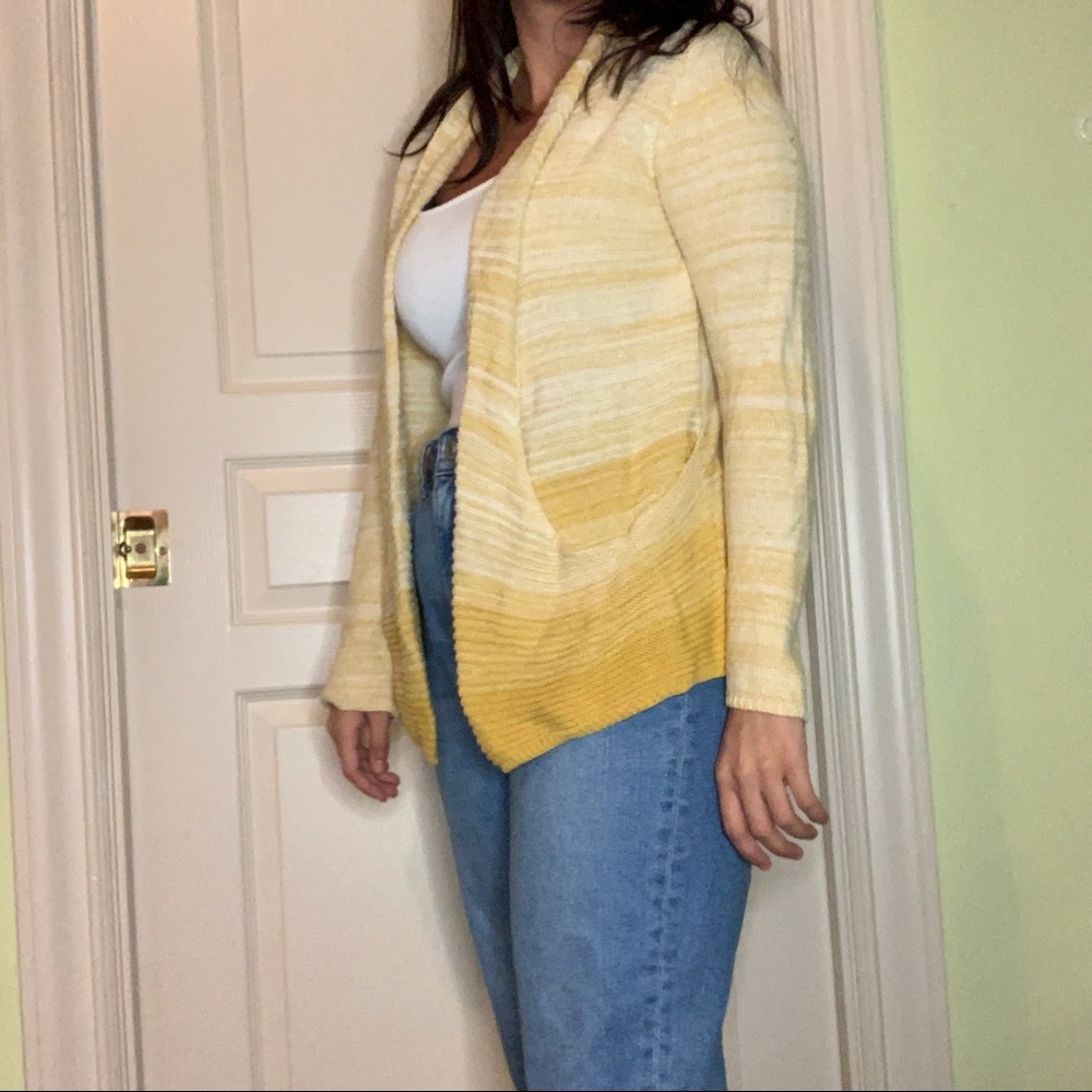 Gradient yellow sweater